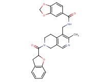 N-{[7-(2,3-dihydro-1-benzofuran-2-ylcarbonyl)-3-methyl-5,6,7,8-tetrahydro-2,7-naphthyridin-4-yl]methyl}-1,3-benzodioxole-5-carboxamide