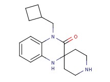 4'-(cyclobutylmethyl)-1',4'-dihydro-3'H-spiro[piperidine-4,2'-quinoxalin]-3'-one hydrochloride