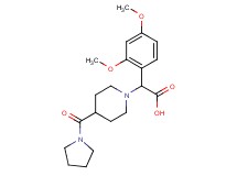 (2,4-dimethoxyphenyl)[4-(pyrrolidin-1-ylcarbonyl)piperidin-1-yl]acetic acid