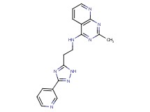 2-methyl-N-[2-(3-pyridin-3-yl-1H-1,2,4-triazol-5-yl)ethyl]pyrido[2,3-d]pyrimidin-4-amine