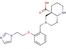 (4aS*,8aR*)-6-{2-[2-(1H-imidazol-1-yl)ethoxy]benzyl}octahydro-1,6-naphthyridine-4a(2H)-carboxylic acid