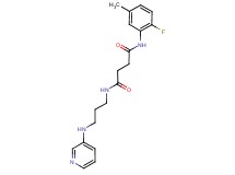 N-(2-fluoro-5-methylphenyl)-N'-[3-(pyridin-3-ylamino)propyl]succinamide