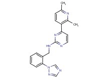 4-(2,6-dimethylpyridin-3-yl)-N-[2-(1H-1,2,4-triazol-1-yl)benzyl]pyrimidin-2-amine