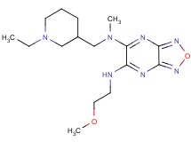 N-[(1-ethyl-3-piperidinyl)methyl]-N'-(2-methoxyethyl)-N-methyl[1,2,5]oxadiazolo[3,4-b]pyrazine-5,6-diamine