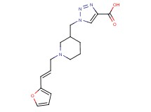 1-({1-[(2E)-3-(2-furyl)prop-2-en-1-yl]piperidin-3-yl}methyl)-1H-1,2,3-triazole-4-carboxylic acid