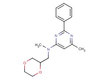 N-(1,4-dioxan-2-ylmethyl)-N,6-dimethyl-2-phenylpyrimidin-4-amine