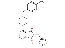 4-[4-(4-methylbenzyl)-1-piperazinyl]-2-(3-thienylmethyl)-1H-isoindole-1,3(2H)-dione