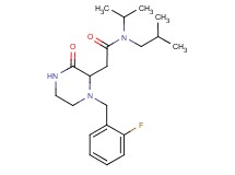 2-[1-(2-fluorobenzyl)-3-oxo-2-piperazinyl]-N-isobutyl-N-isopropylacetamide