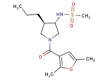 N-[(3S*,4R*)-1-(2,5-dimethyl-3-furoyl)-4-propyl-3-pyrrolidinyl]methanesulfonamide