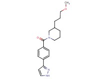 3-(3-methoxypropyl)-1-[4-(1H-pyrazol-3-yl)benzoyl]piperidine