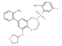 4-[(5-fluoro-2-methylphenyl)sulfonyl]-7-(2-methylphenyl)-9-(tetrahydro-3-furanyloxy)-2,3,4,5-tetrahydro-1,4-benzoxazepine