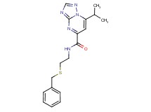 N-[2-(benzylthio)ethyl]-7-isopropyl[1,2,4]triazolo[1,5-a]pyrimidine-5-carboxamide