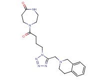 1-{4-[5-(3,4-dihydro-2(1H)-isoquinolinylmethyl)-1H-tetrazol-1-yl]butanoyl}-1,4-diazepan-5-one
