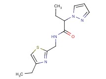 N-[(4-ethyl-1,3-thiazol-2-yl)methyl]-2-(1H-pyrazol-1-yl)butanamide