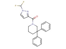 1-{[1-(difluoromethyl)-1H-pyrazol-3-yl]carbonyl}-3,3-diphenylpiperidine