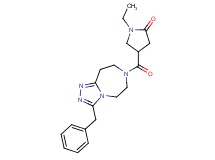 4-[(3-benzyl-5,6,8,9-tetrahydro-7H-[1,2,4]triazolo[4,3-d][1,4]diazepin-7-yl)carbonyl]-1-ethyl-2-pyrrolidinone