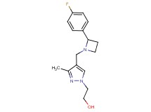 2-(4-{[2-(4-fluorophenyl)azetidin-1-yl]methyl}-3-methyl-1H-pyrazol-1-yl)ethanol