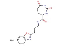 N-[3-(6-methyl-1,3-benzoxazol-2-yl)propyl]-2,7-dioxo-1,3-diazepane-4-carboxamide