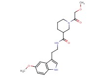 1-(methoxyacetyl)-N-[2-(5-methoxy-1H-indol-3-yl)ethyl]-3-piperidinecarboxamide