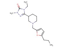 4-ethyl-2-methyl-5-{1-[(5-propyl-2-furyl)methyl]piperidin-3-yl}-2,4-dihydro-3H-1,2,4-triazol-3-one