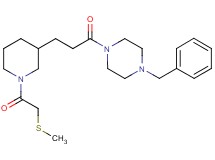 1-benzyl-4-(3-{1-[(methylthio)acetyl]-3-piperidinyl}propanoyl)piperazine