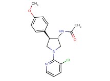 N-[(3S*,4R*)-1-(3-chloro-2-pyridinyl)-4-(4-methoxyphenyl)-3-pyrrolidinyl]acetamide