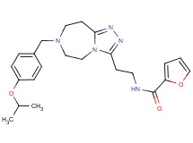 N-{2-[7-(4-isopropoxybenzyl)-6,7,8,9-tetrahydro-5H-[1,2,4]triazolo[4,3-d][1,4]diazepin-3-yl]ethyl}-2-furamide