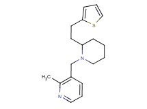 2-methyl-3-({2-[2-(2-thienyl)ethyl]-1-piperidinyl}methyl)pyridine bis(trifluoroacetate)