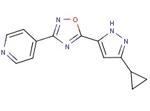 4-[5-(3-cyclopropyl-1H-pyrazol-5-yl)-1,2,4-oxadiazol-3-yl]pyridine
