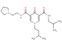 N-isobutyl-1-(3-methylbutyl)-4-oxo-N'-[2-(1-pyrrolidinyl)ethyl]-1,4-dihydro-3,5-pyridinedicarboxamide