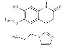 7-hydroxy-6-methoxy-4-(1-propyl-1H-imidazol-2-yl)-3,4-dihydroquinolin-2(1H)-one
