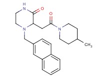 3-[2-(4-methyl-1-piperidinyl)-2-oxoethyl]-4-(2-naphthylmethyl)-2-piperazinone