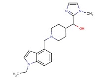 {1-[(1-ethyl-1H-indol-4-yl)methyl]piperidin-4-yl}(1-methyl-1H-imidazol-2-yl)methanol