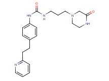 N-[3-(3-oxopiperazin-1-yl)propyl]-N'-[4-(2-pyridin-2-ylethyl)phenyl]urea