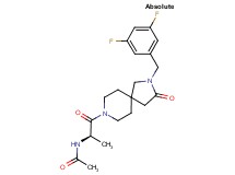 N-{(1R)-2-[2-(3,5-difluorobenzyl)-3-oxo-2,8-diazaspiro[4.5]dec-8-yl]-1-methyl-2-oxoethyl}acetamide