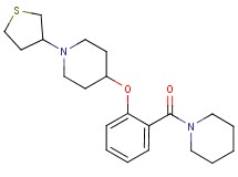 4-[2-(1-piperidinylcarbonyl)phenoxy]-1-(tetrahydro-3-thienyl)piperidine