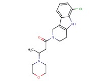 6-chloro-2-[3-(4-morpholinyl)butanoyl]-2,3,4,5-tetrahydro-1H-pyrido[4,3-b]indole