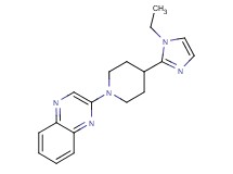 2-[4-(1-ethyl-1H-imidazol-2-yl)-1-piperidinyl]quinoxaline