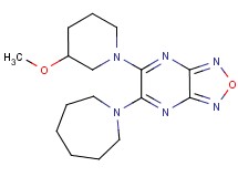 5-(1-azepanyl)-6-(3-methoxy-1-piperidinyl)[1,2,5]oxadiazolo[3,4-b]pyrazine