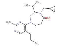 4-(cyclopropylmethyl)-3-isopropyl-1-(2-methyl-5-propyl-4-pyrimidinyl)-1,4-diazepan-5-one
