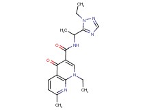 1-ethyl-N-[1-(1-ethyl-1H-1,2,4-triazol-5-yl)ethyl]-7-methyl-4-oxo-1,4-dihydro-1,8-naphthyridine-3-carboxamide