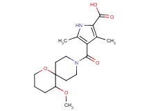4-[(5-methoxy-1-oxa-9-azaspiro[5.5]undec-9-yl)carbonyl]-3,5-dimethyl-1H-pyrrole-2-carboxylic acid