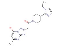 2-{2-[4-(1-ethyl-1H-imidazol-2-yl)piperidin-1-yl]-2-oxoethyl}-5-methyl[1,2,4]triazolo[1,5-a]pyrimidin-7-ol