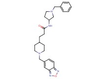 3-[1-(2,1,3-benzoxadiazol-5-ylmethyl)-4-piperidinyl]-N-(1-benzyl-3-pyrrolidinyl)propanamide
