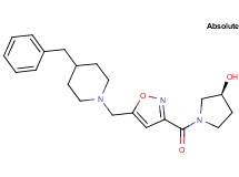 (3S)-1-({5-[(4-benzylpiperidin-1-yl)methyl]isoxazol-3-yl}carbonyl)pyrrolidin-3-ol