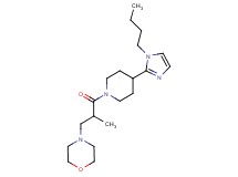 4-{3-[4-(1-butyl-1H-imidazol-2-yl)-1-piperidinyl]-2-methyl-3-oxopropyl}morpholine