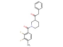 1-[1-(2,3-difluoro-4-methylbenzoyl)-3-piperidinyl]-2-phenylethanone