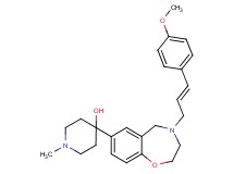 4-{4-[(2E)-3-(4-methoxyphenyl)-2-propen-1-yl]-2,3,4,5-tetrahydro-1,4-benzoxazepin-7-yl}-1-methyl-4-piperidinol