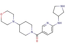 5-[(4-morpholin-4-ylpiperidin-1-yl)carbonyl]-N-pyrrolidin-3-ylpyridin-2-amine