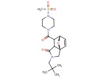 (3aR*,6S*)-2-(2,2-dimethylpropyl)-7-{[4-(methylsulfonyl)piperazin-1-yl]carbonyl}-2,3,7,7a-tetrahydro-3a,6-epoxyisoindol-1(6H)-one